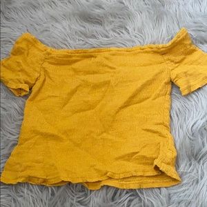 Mustard crop top